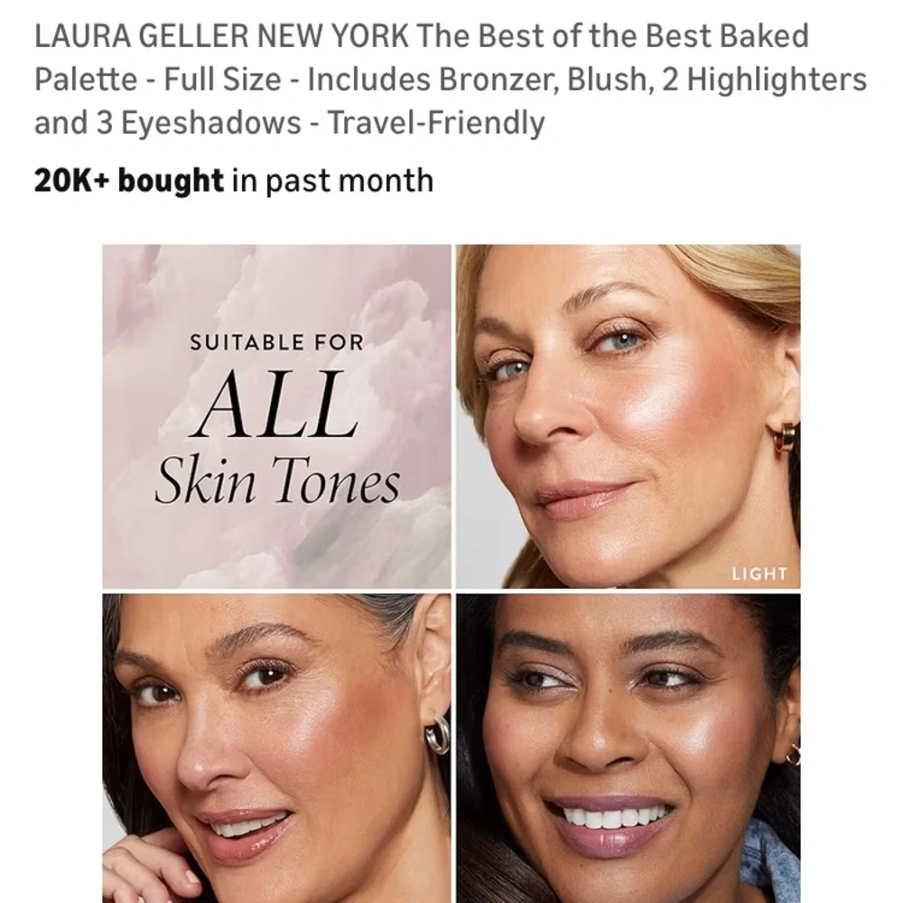 Laura Geller Baked Palette - Bronze, Pink, Cream